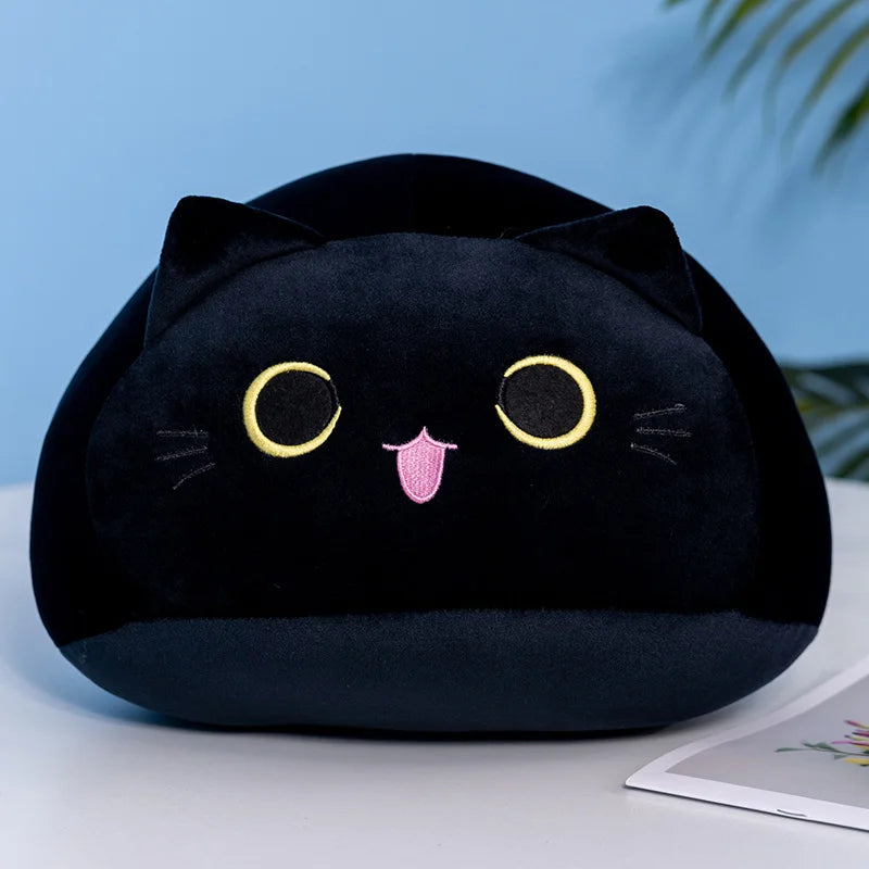 Kawaii Squishy Hugables Black Cat Plushie