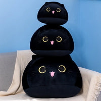 Kawaii Squishy Hugables Black Cat Sizes