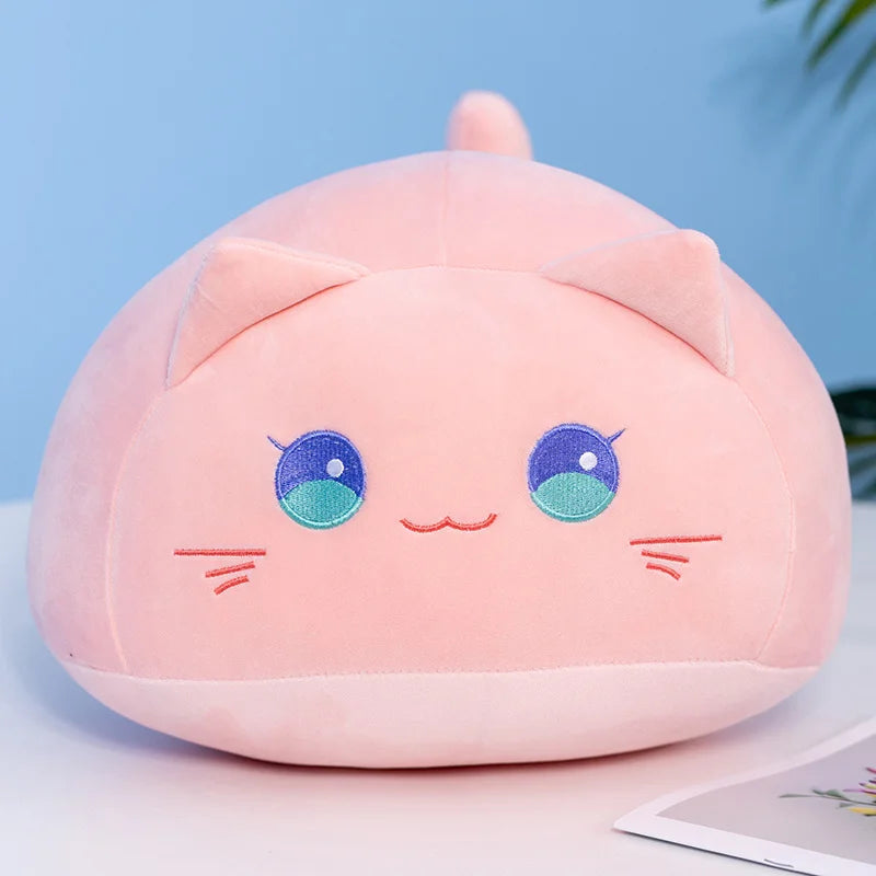 Kawaii Squishy Hugables Pink Cat Plushie