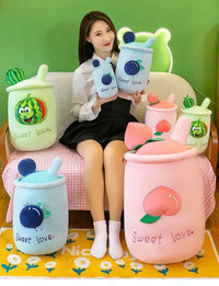 Kawaii Sweet Love Boba Tea plushie size