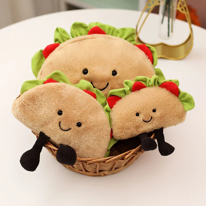 Kawaii Taco Plushie Sizes