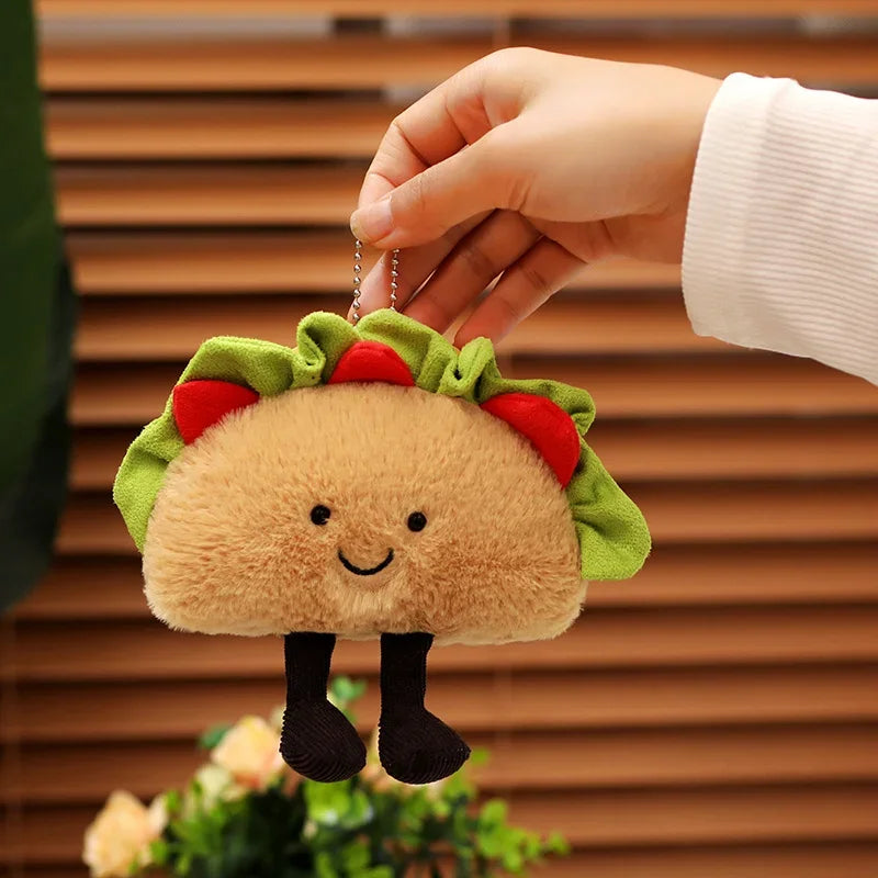 Kawaii Taco Plushie Keychain