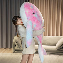 Rainbow Whale Plushie oversized plush whale Dandelion Vine