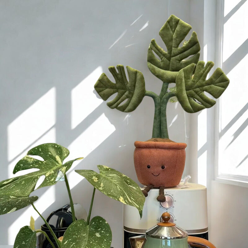 Leaf Me Be Monstera Plushie