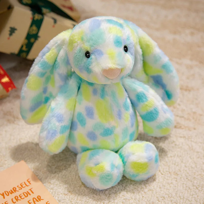Lop-Eared Bunny Plushie Green Color