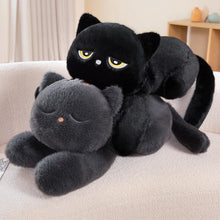 Mega Meow Cat Plushie Black and Gray Colors