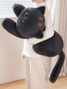 Mega Meow Cat Plushie Gray Kawaii Plush