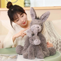 Misty Meadow Donkey Plushie small and med