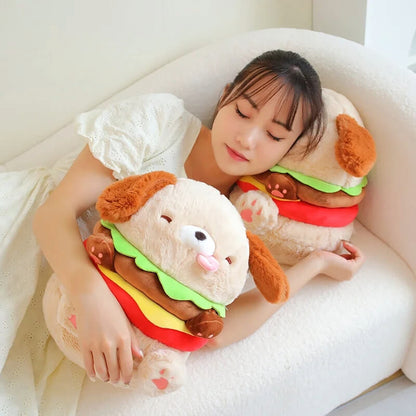 Munchkin Mutts plushie used as pillow