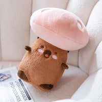 Mushroom Mates Kawaii Plushie Capybara Stuffed Animal