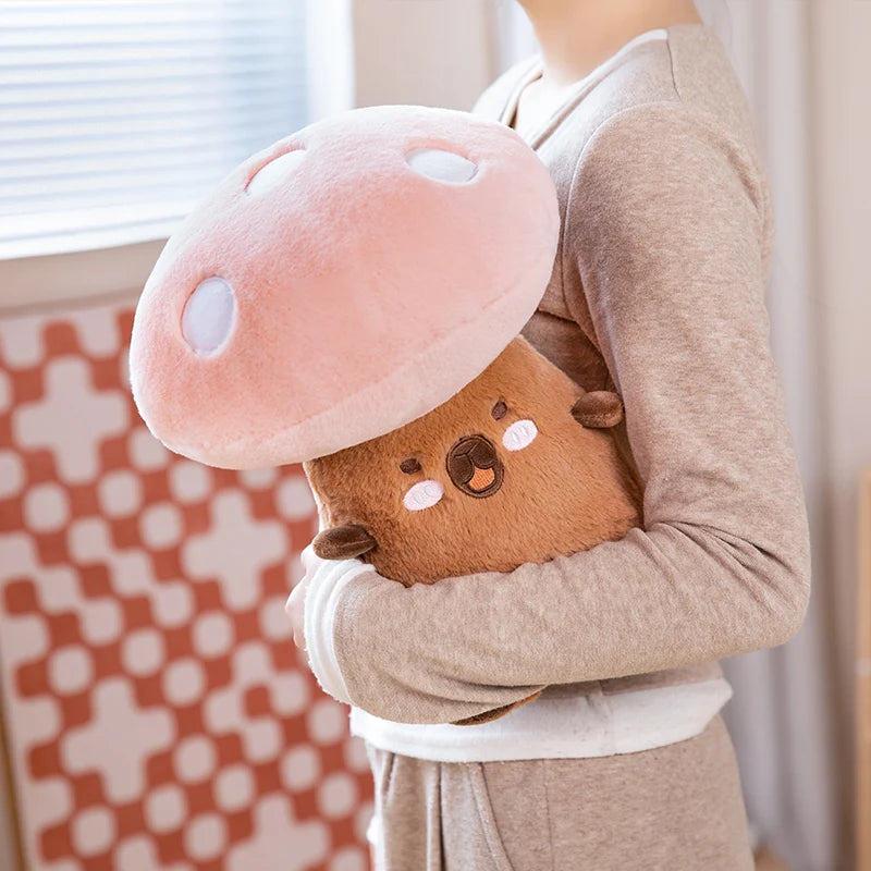 Mushroom Mates Kawaii Plushie Capybara