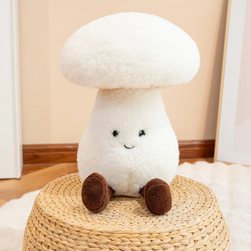 Mushroom Puff Plushie White
