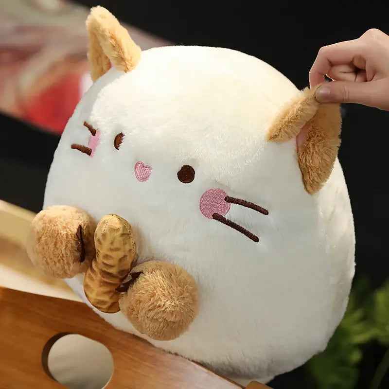 Nuts About You: Kawaii Mouse plushie detail of face and ears