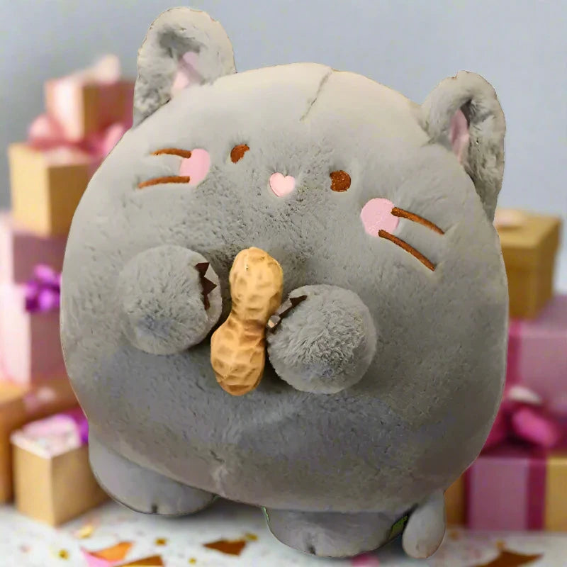 Nuts About You: Kawaii Mouse gray stuffed toy