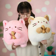 Nuts About You: Kawaii Mouse large stuffed animal pink and white