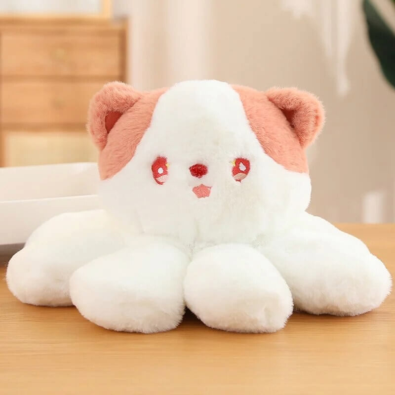 OctoKitty Plushie in color beary white