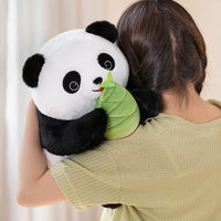 Panda Bamboo Delight plushie face detail