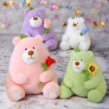 Petal Paws Hug Bear stuffed animal rose plushie