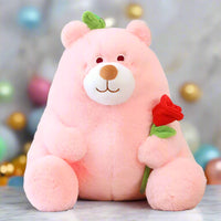 Petal Paws Hug Bear rose stuffed animal plushie pink