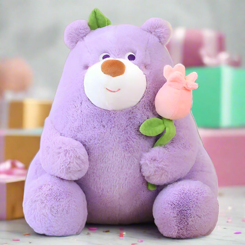Petal Paws Hug Bear Plushie | Floral Plush Teddy Bear | Dandelion