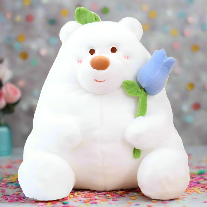 Petal Paws Hug Bear Plushie | Floral Plush Teddy Bear | Dandelion