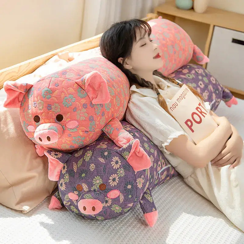 Piggy Paradise Floral Dream Pillow plushie