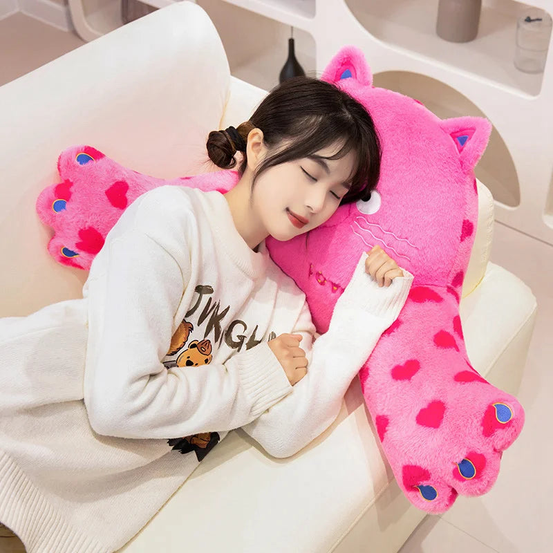 Pink Purrfection Lounge Pillow Kawaii Plushie