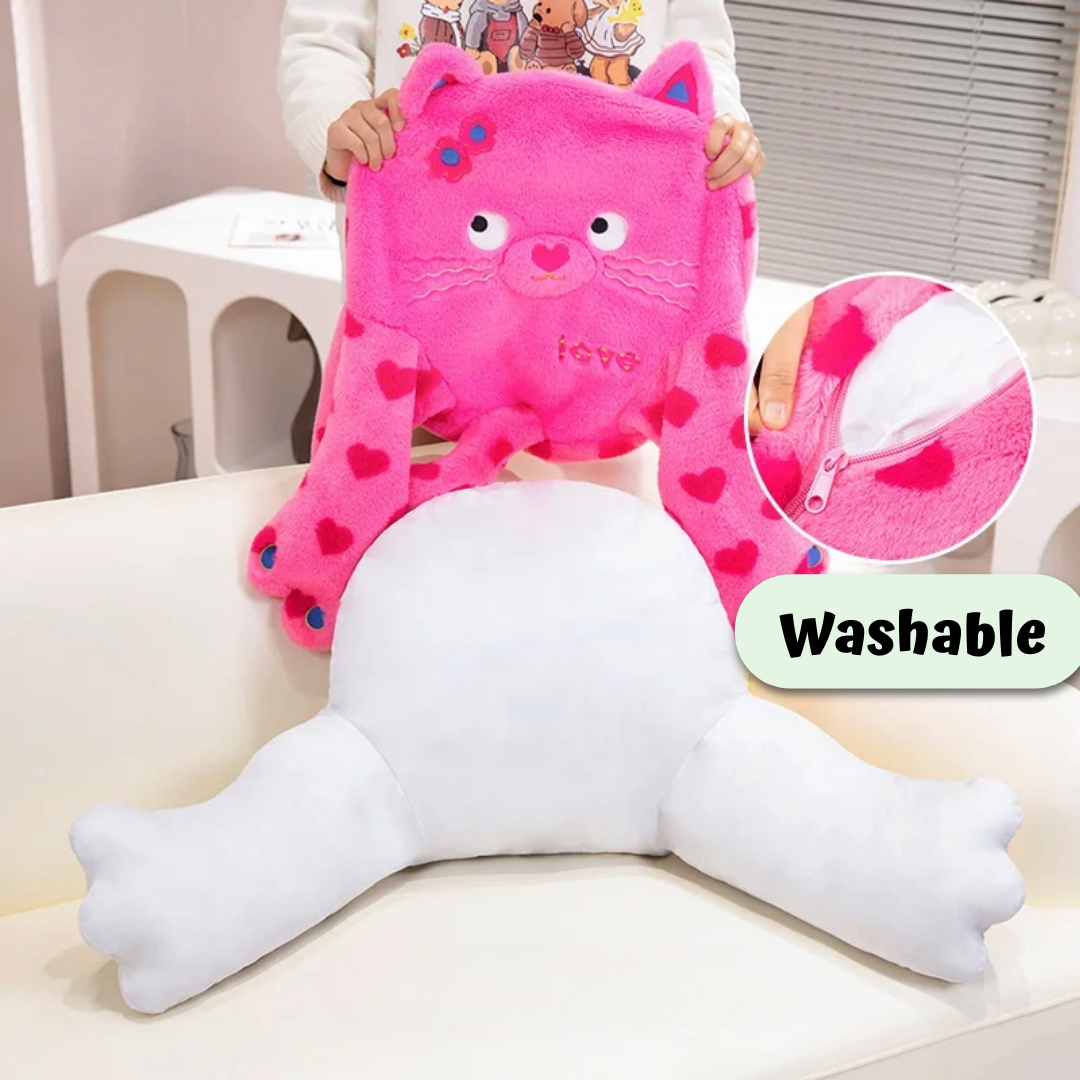 Pink Purrfection Lounge Pillow Washable Cover