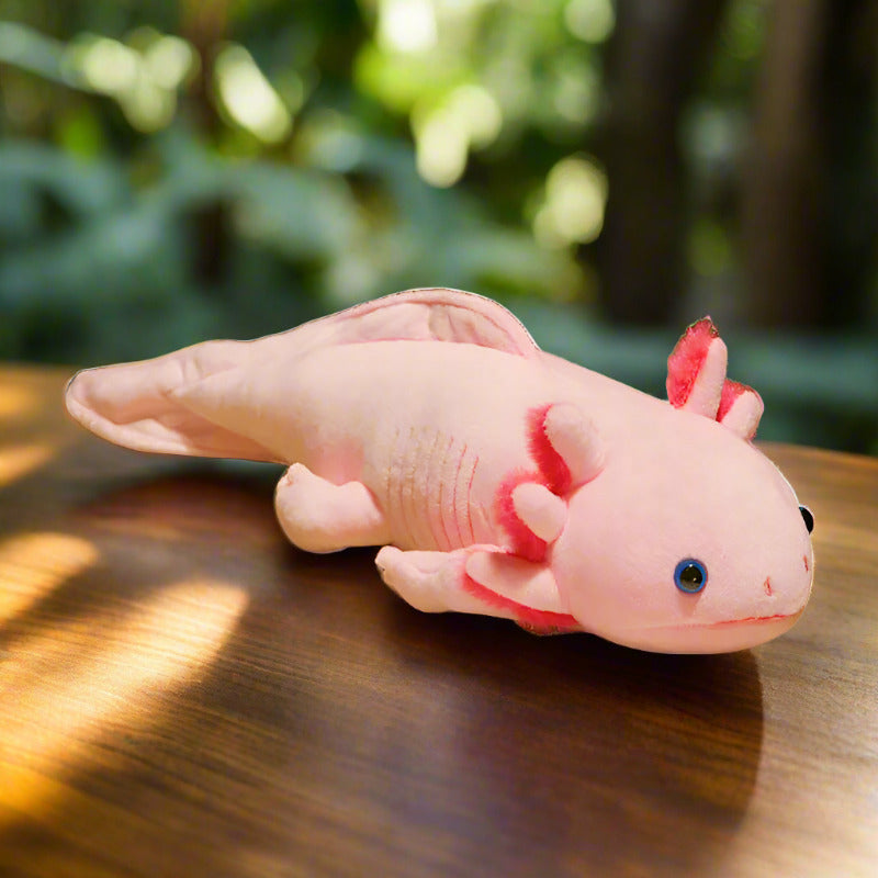 Pink salamander plushie