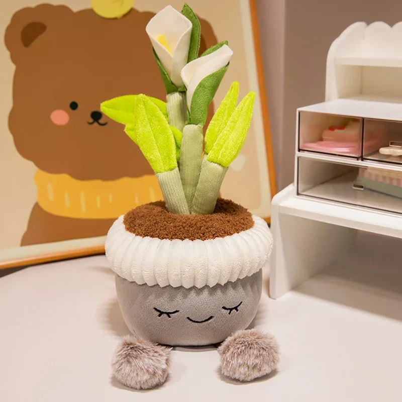 Plush Potted Garden Series Calla Lily Kawaii Plushie