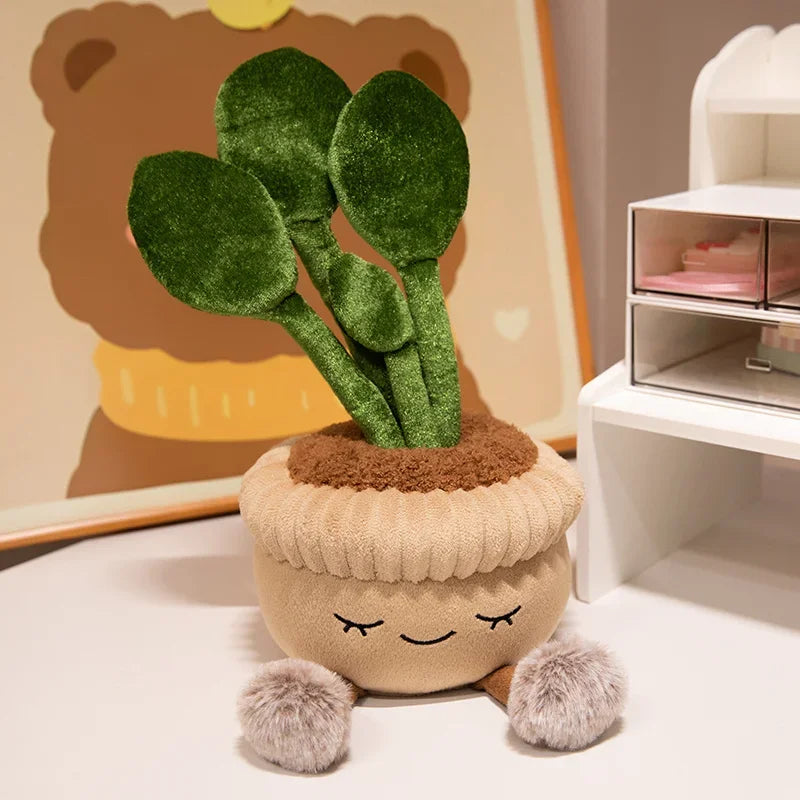 Plush Potted Garden Series Green Plant Kawaii Plushie