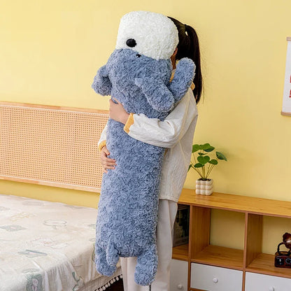 Plush Pillow Pup Gray Dog Plushie body pillow