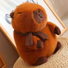 Scarf Wearing Capybara plushie brown color