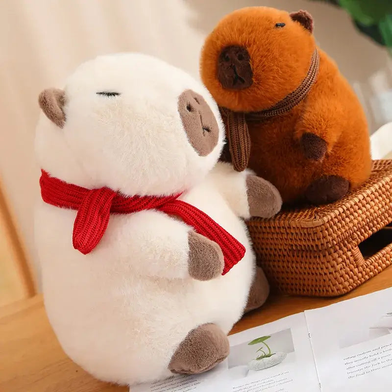 Scarf Wearing Capybara stuffed animal