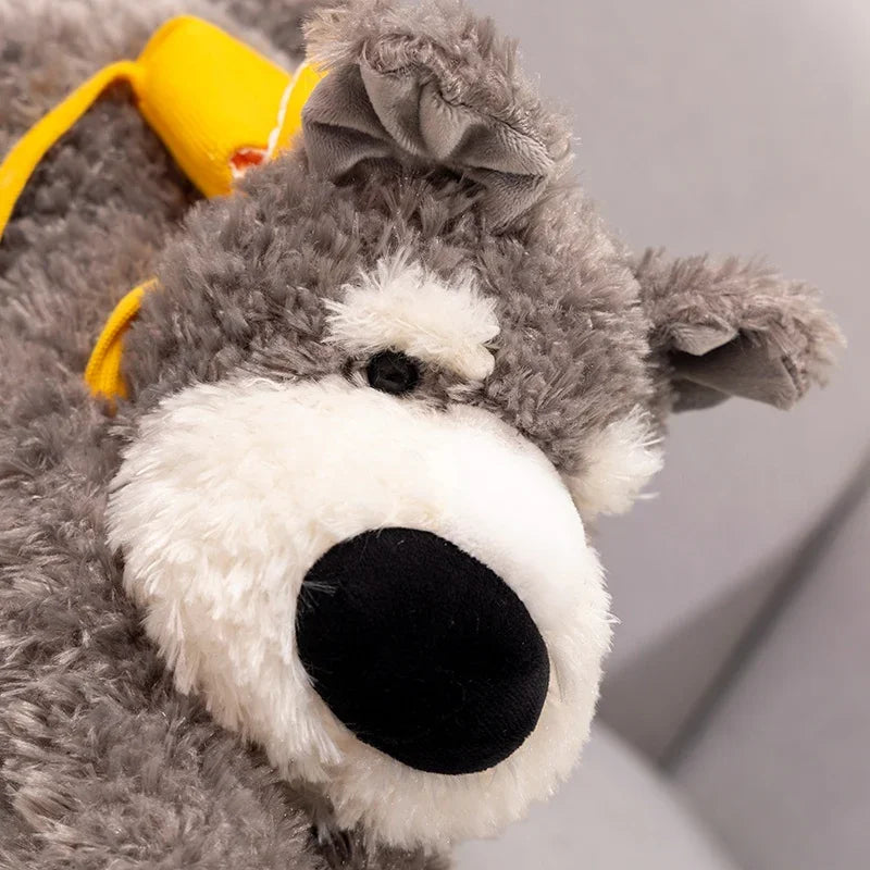 Schnauzer Plushie Face Detail