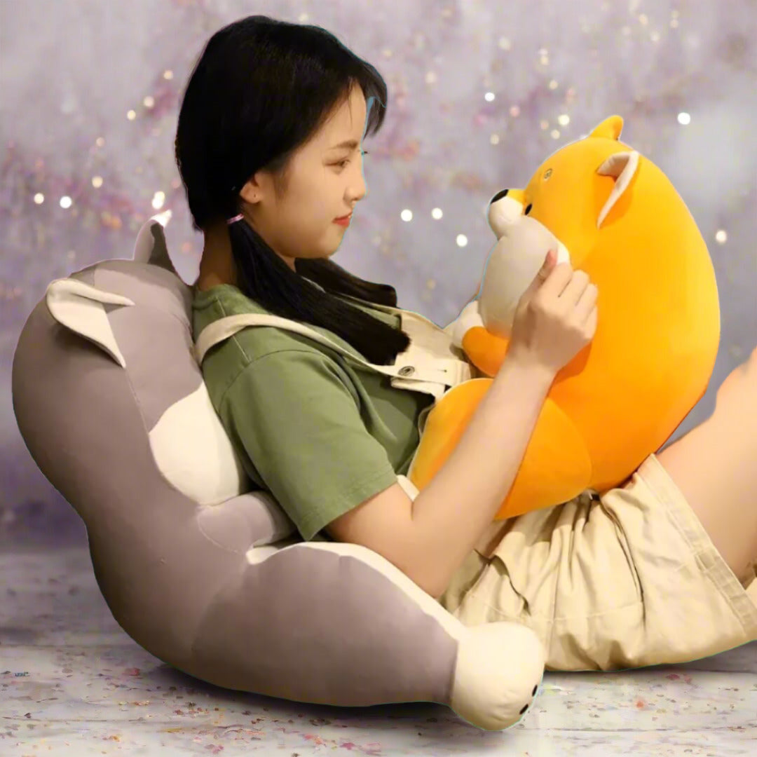 Shiba Inu Backrest Pillow Plush