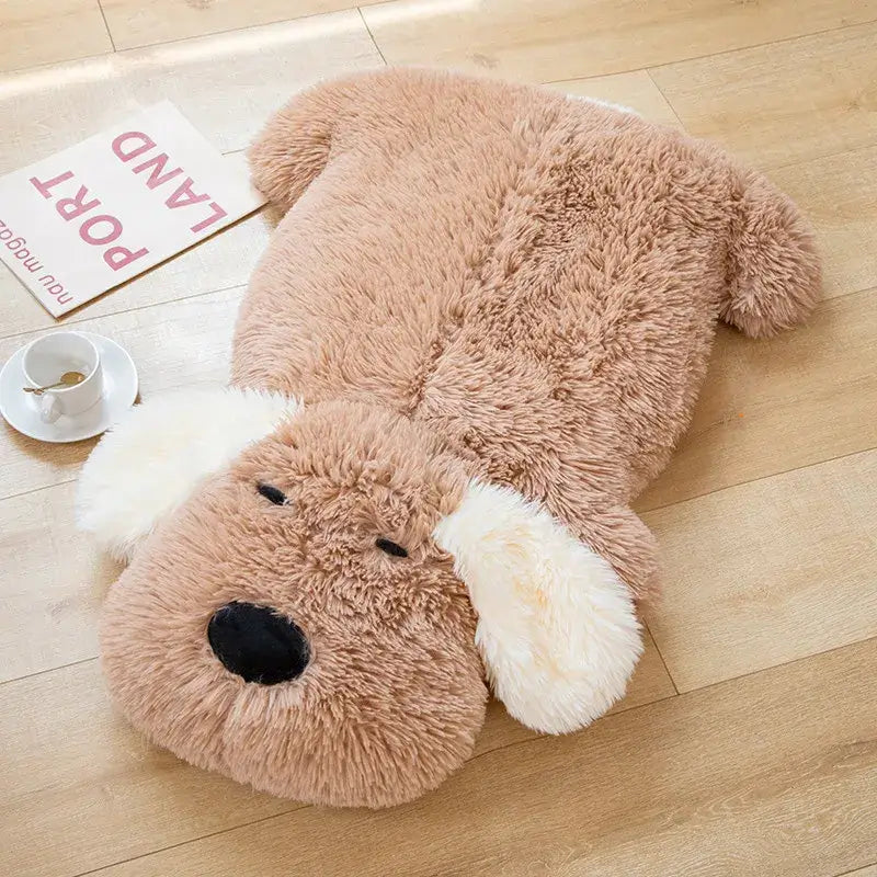 Snuggle Spot: Oversized Dog Pillow kawaii plushie brown color