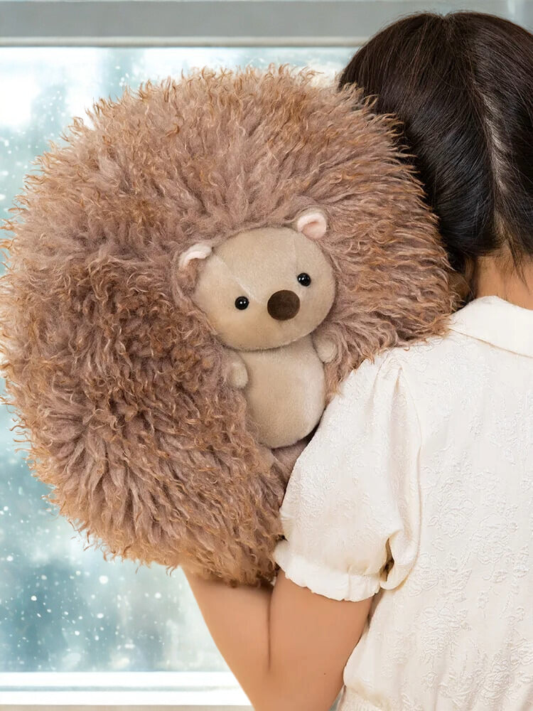 Snuggle Puff Hedgehog Brown emotional support plushie