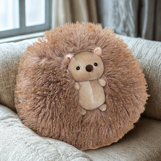 Snuggle Puff Hedgehog Brown Kawaii Plush Toy