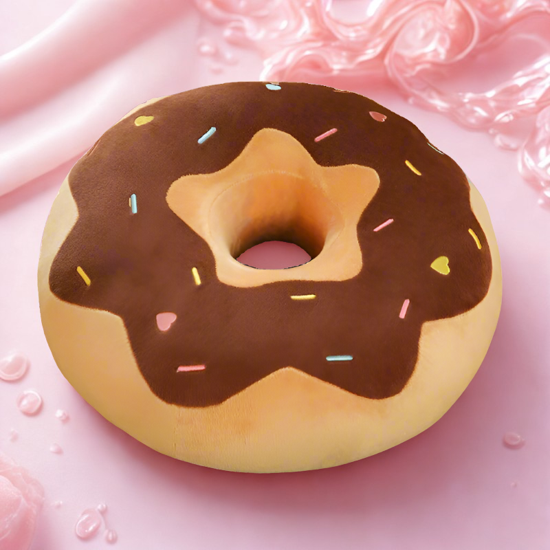 Snuggle Sprinkle Donut Delight Plushie Brown