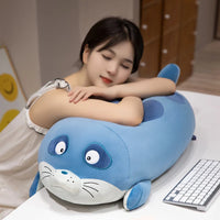 Snuggly Sea Lion Plushie Large Blue Size