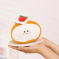 Strawberry Dream Roll Plushie Tan