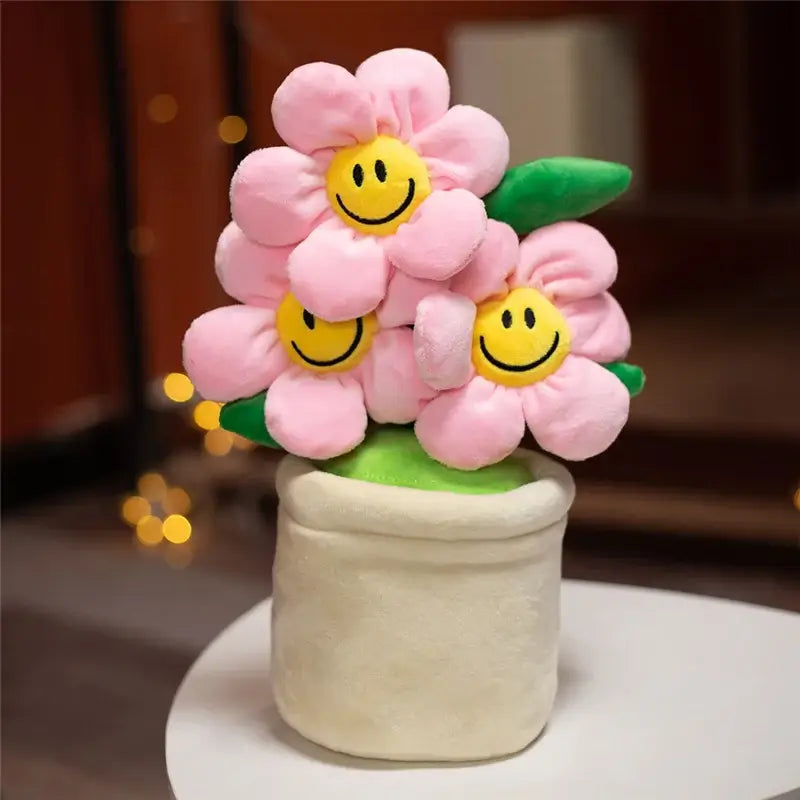 Sunshine Bloom Daisy Plushie Pink