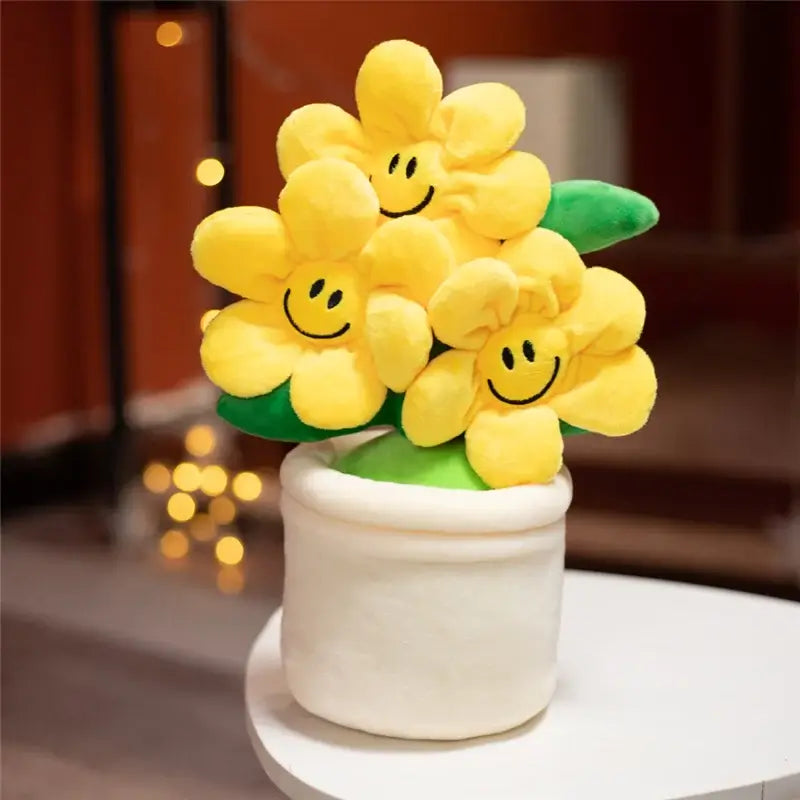 Sunshine Bloom Daisy Kawaii Plushie Yellow