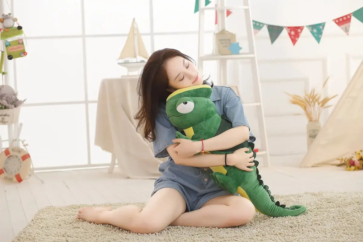 Supersized Chameleon Cuddler plushie