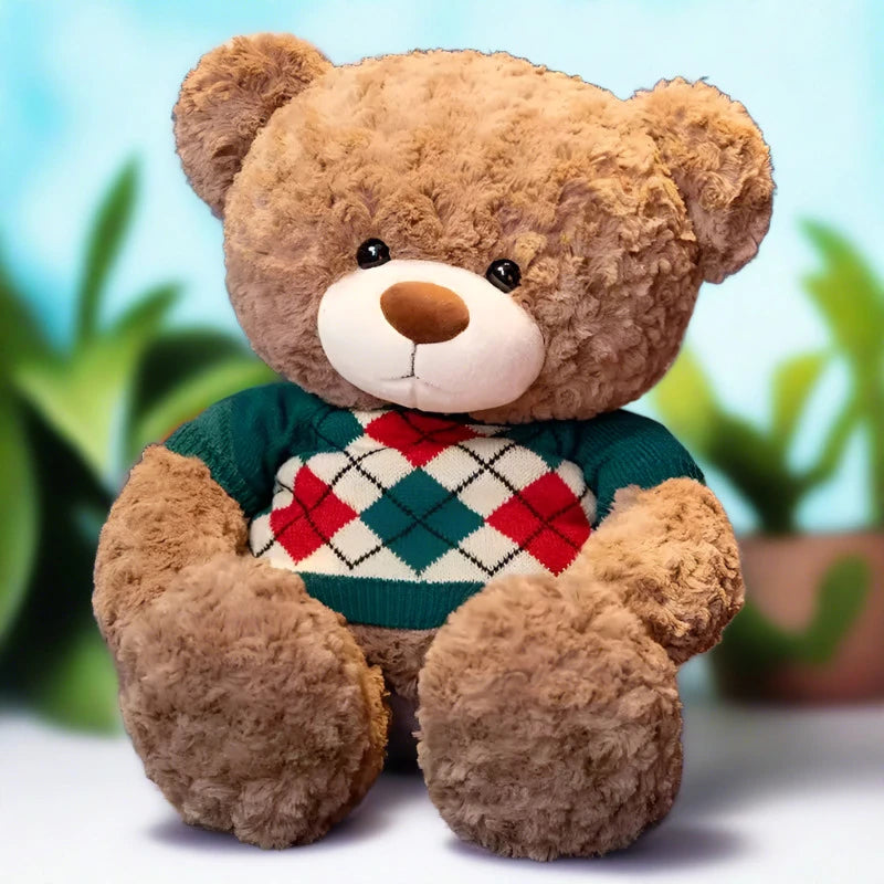 Sweater Snuggles Bear teddy bear plushie green