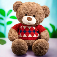 Sweater Snuggles Bear teddy bear stuffed animal red