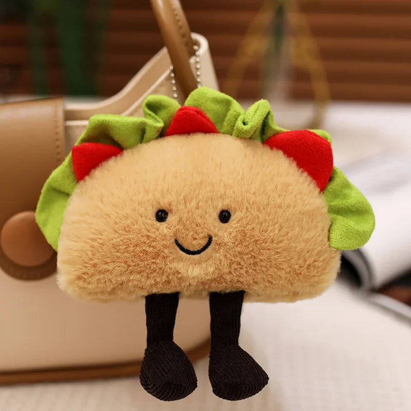 Kawaii Taco Plushie Keychain