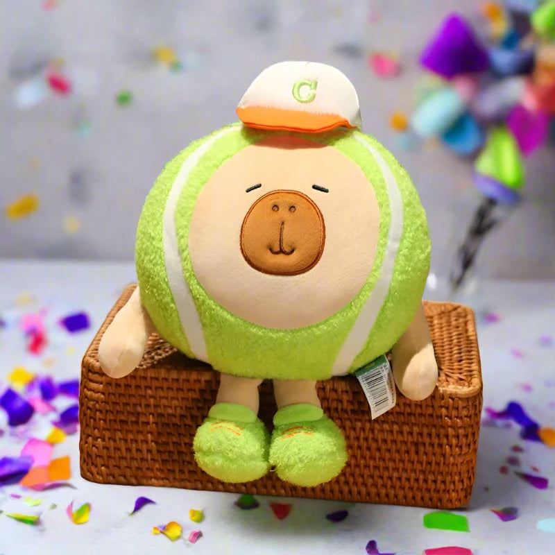 Tennis Ball Capybara Kawaii Plushie Green