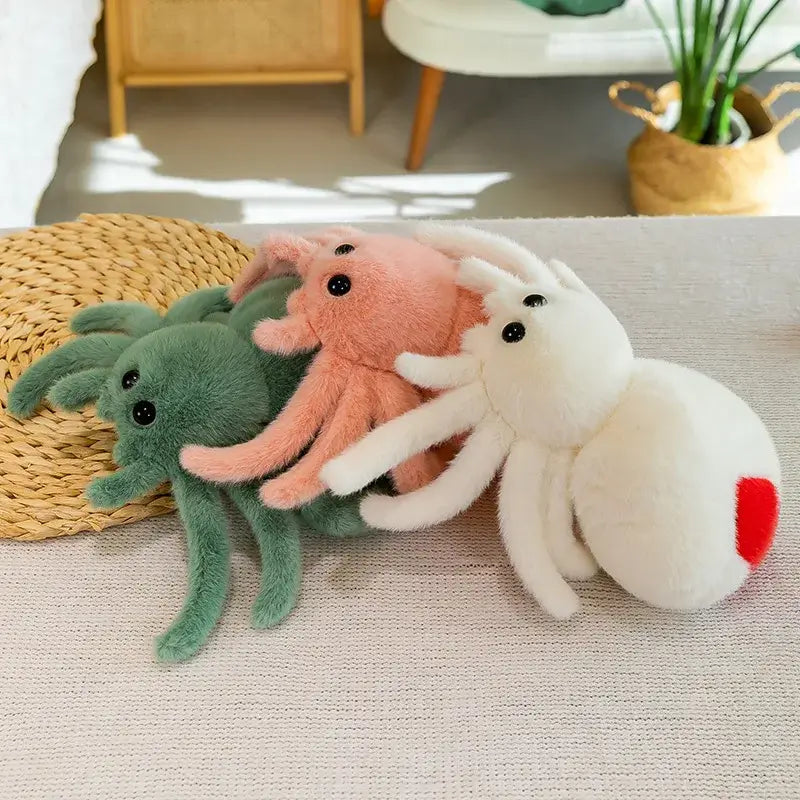 Weave of Wonder Spider Stuffed Animal Colors White, Green, Pink